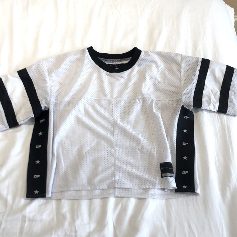 Daniel Patrick cropped Jersey style top
